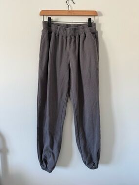 Charcoal Elastic Waist Jogger Sweatpants (size small)